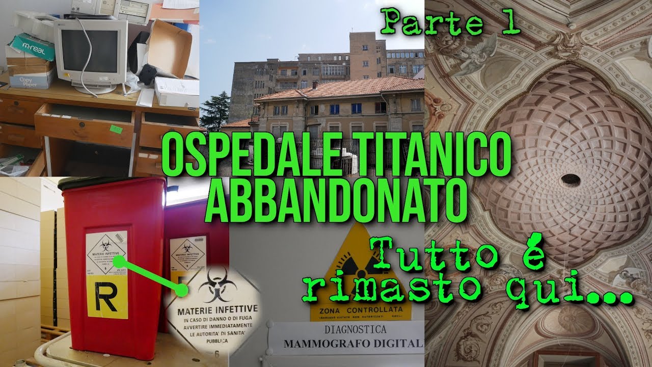OSPEDALE ABBANDONATO DAL 2014 ANCORA PIENO DI ATTREZZATURA!! (Oggi è abitato da tossici)