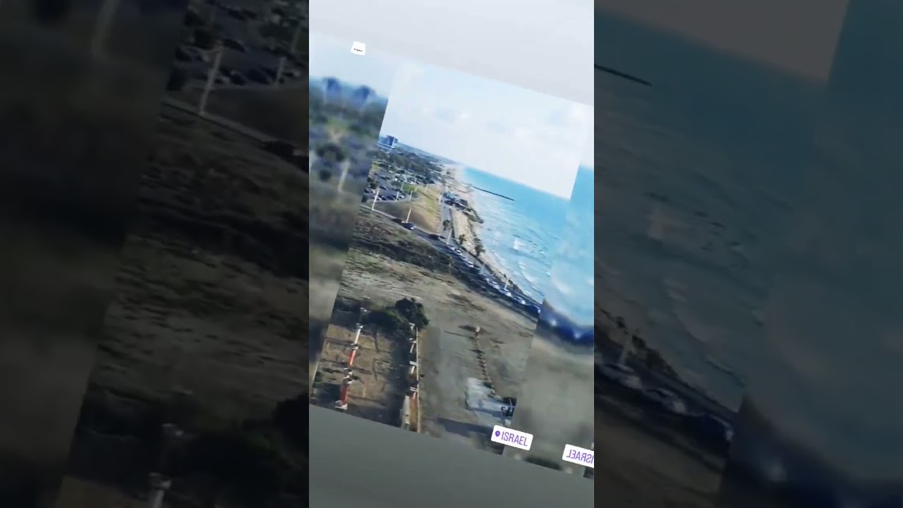 Haifa port and beach ⛱️🏖️⛱️🏖️