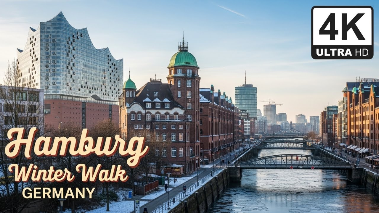 Hamburg Germany 4K UHD Walk: From Modern HafenCity to Gritty St. Pauli & Reeperbahn