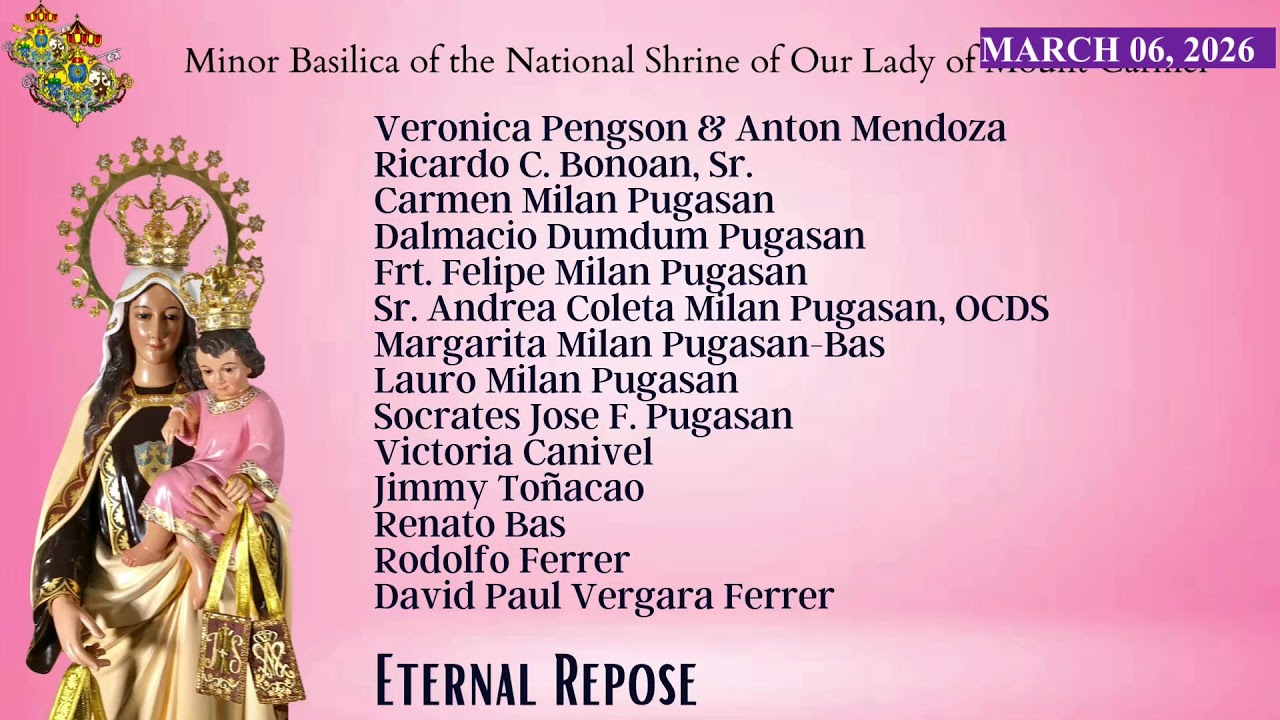 Mt. Carmel Shrine Live Stream - Liturgical Services
