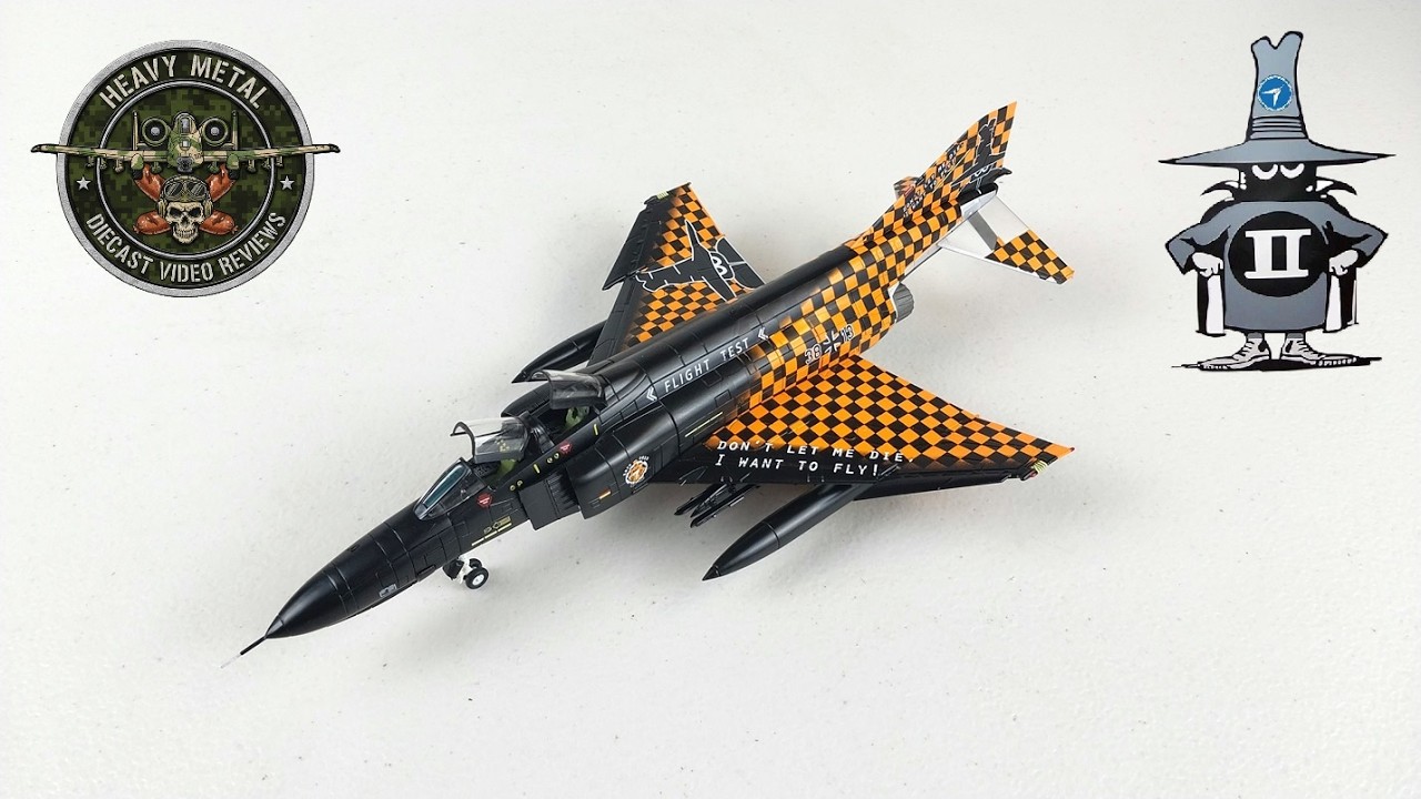Обзор литой модели самолета McDonnell Douglas F-4F Phantom II, Luftwaffe WTD 61, Hobby Master в м...
