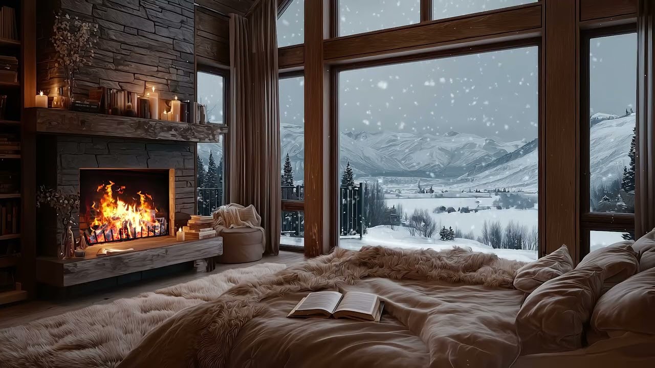 Wind Ambience & Campfire Crackle 🌬️ Relaxing Nature Sounds for Stress Relief