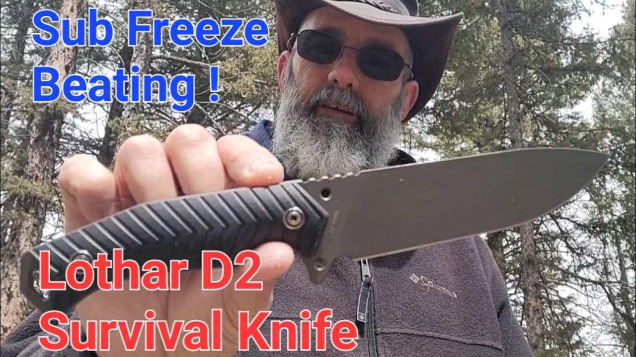 Lothar D2 Survival Bat Knife Beating. Knife Test and Review.