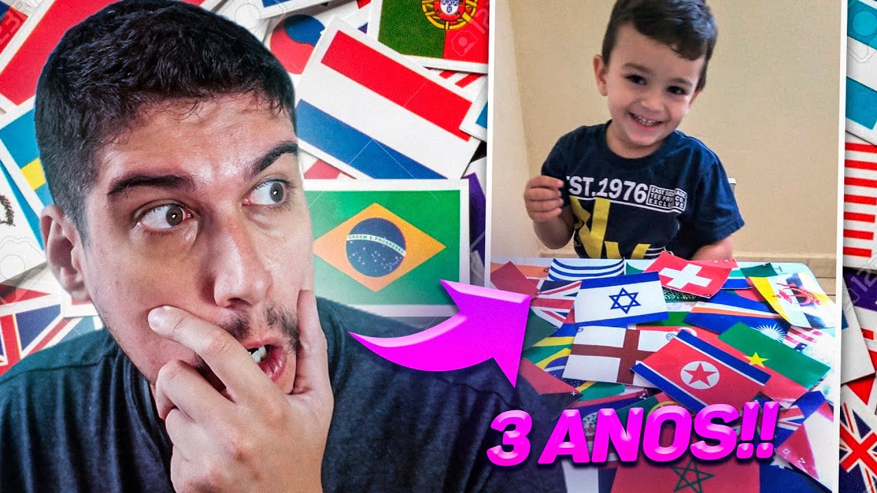 Essa CRIANÇA GÊNIO de 3 ANOS me HUMILHOU no desafio das bandeiras!!