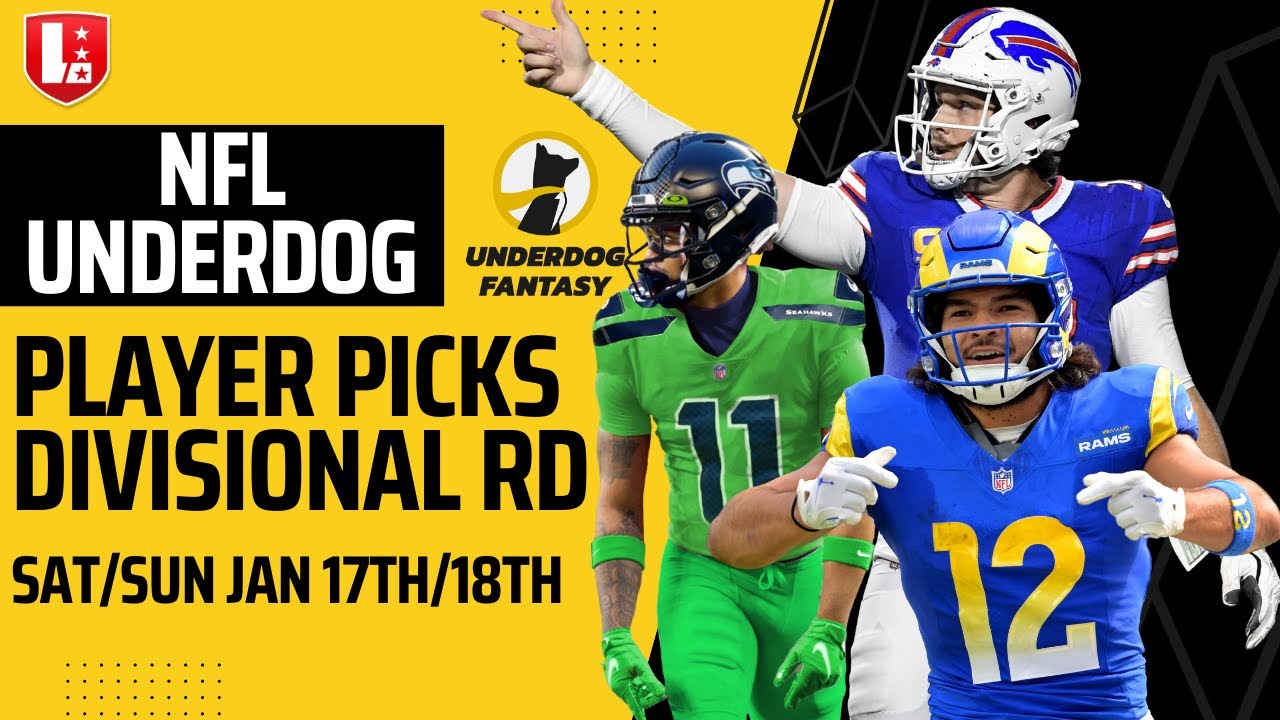 Underdog Pick'em Picks Divisional Round NFL Playoffs Best Player Picks | NFL Playoffs Pick'em Entry