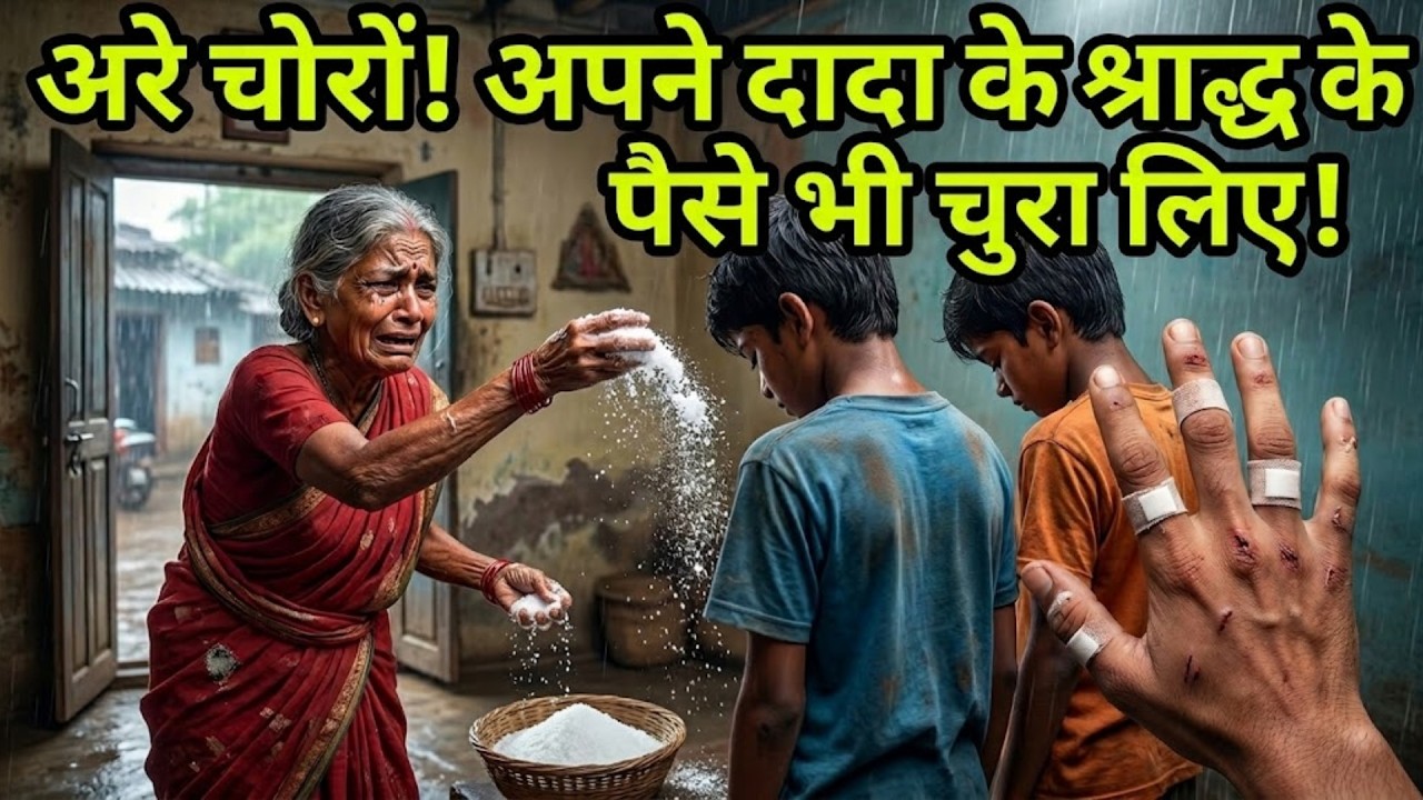 दादी ने पोतों को चोर समझकर घर से निकाला, पर सच ने रुला दिया।