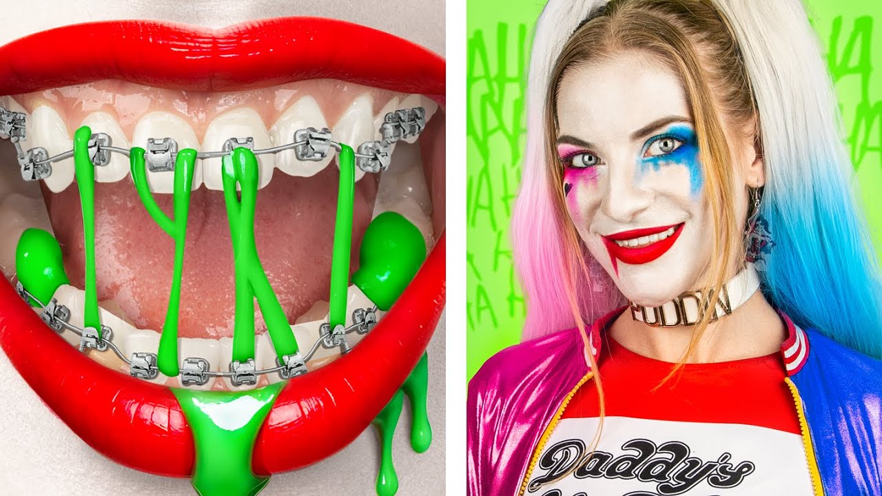 Od kujonki do pięknej Harley Quinn panny młodej / Ekstremalna metamorfoza dzięki gadżetom z TikToka