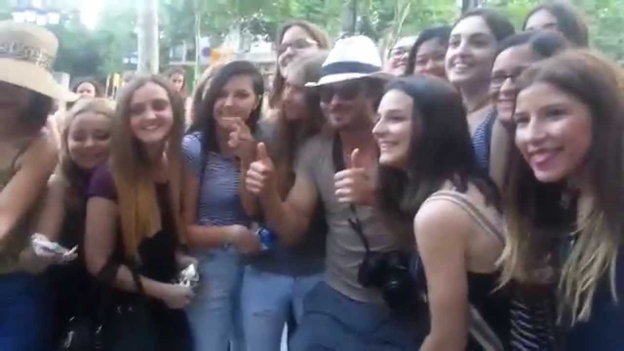 Ian Somerhader and Nikki Reed Hotel Majestic Barcelona 5/6/2015