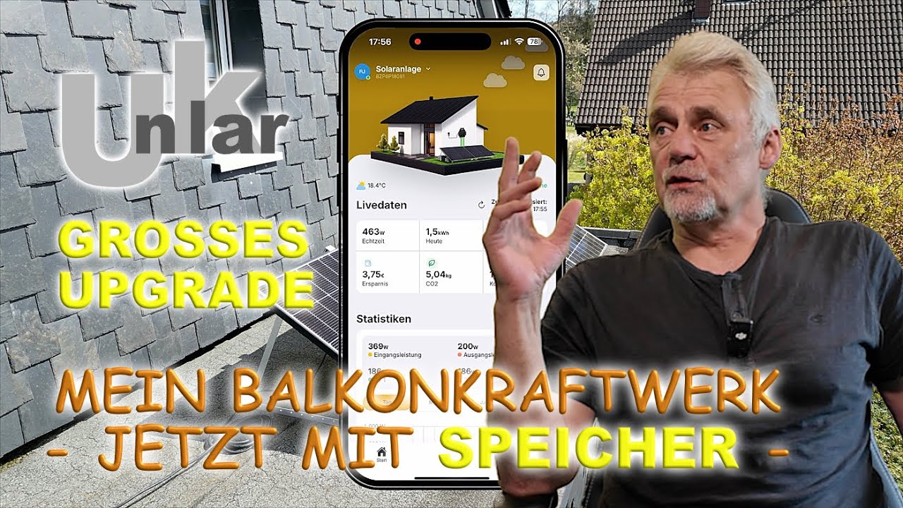 Balkonkraftwerk mit Speicher: Mein großes Upgrade 2025 – Growatt NOAH 2000 + NEO800M-X von Solakon