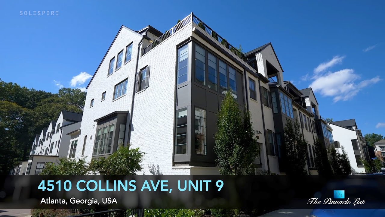 Sandy Springs Luxury Townhome - 4510 Collins Ave, Unit 9, Atlanta, GA, USA 🇺🇸 | Luxury Real Estate