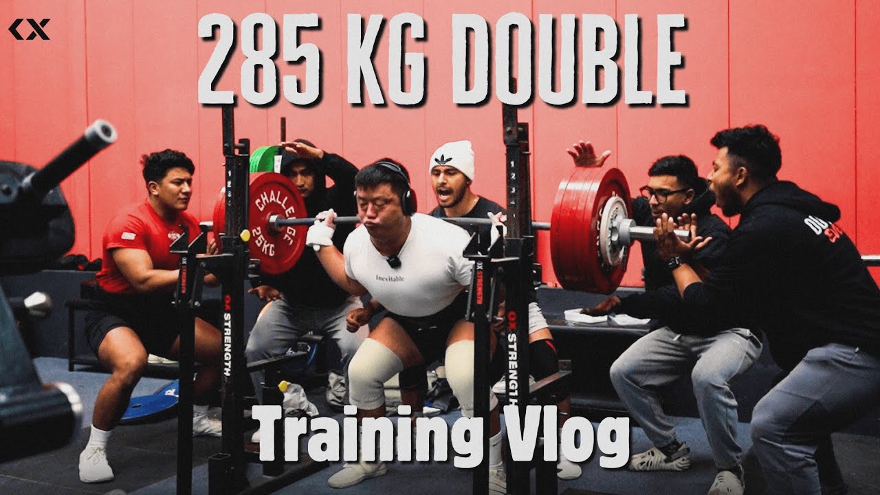 Squat double PR 285kg || Conventional double PR 280kg || Block end