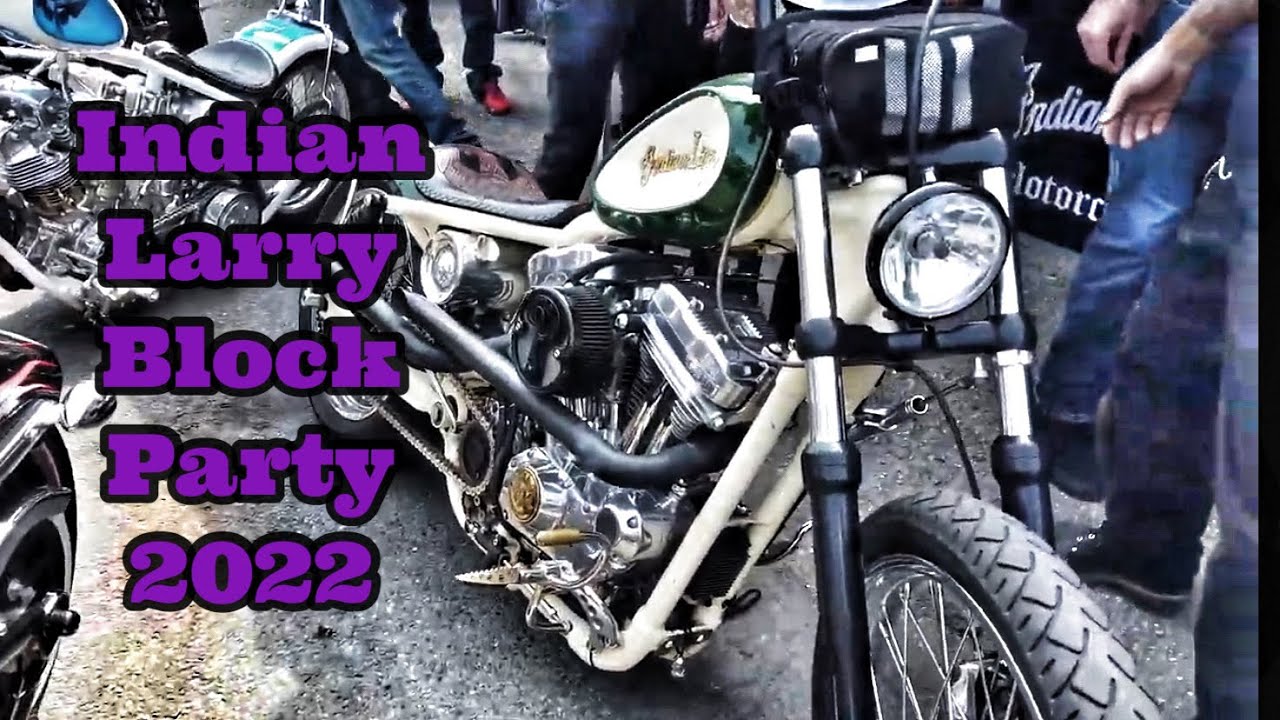 Indian Larry Motorcycles Grease Monkey Block Party 2022