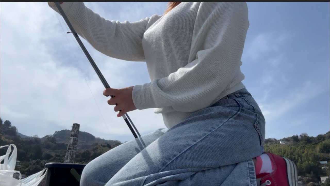 強風の日に穴釣りした結果初めての生き物を釣り上げた！【素人釣り女子】#18