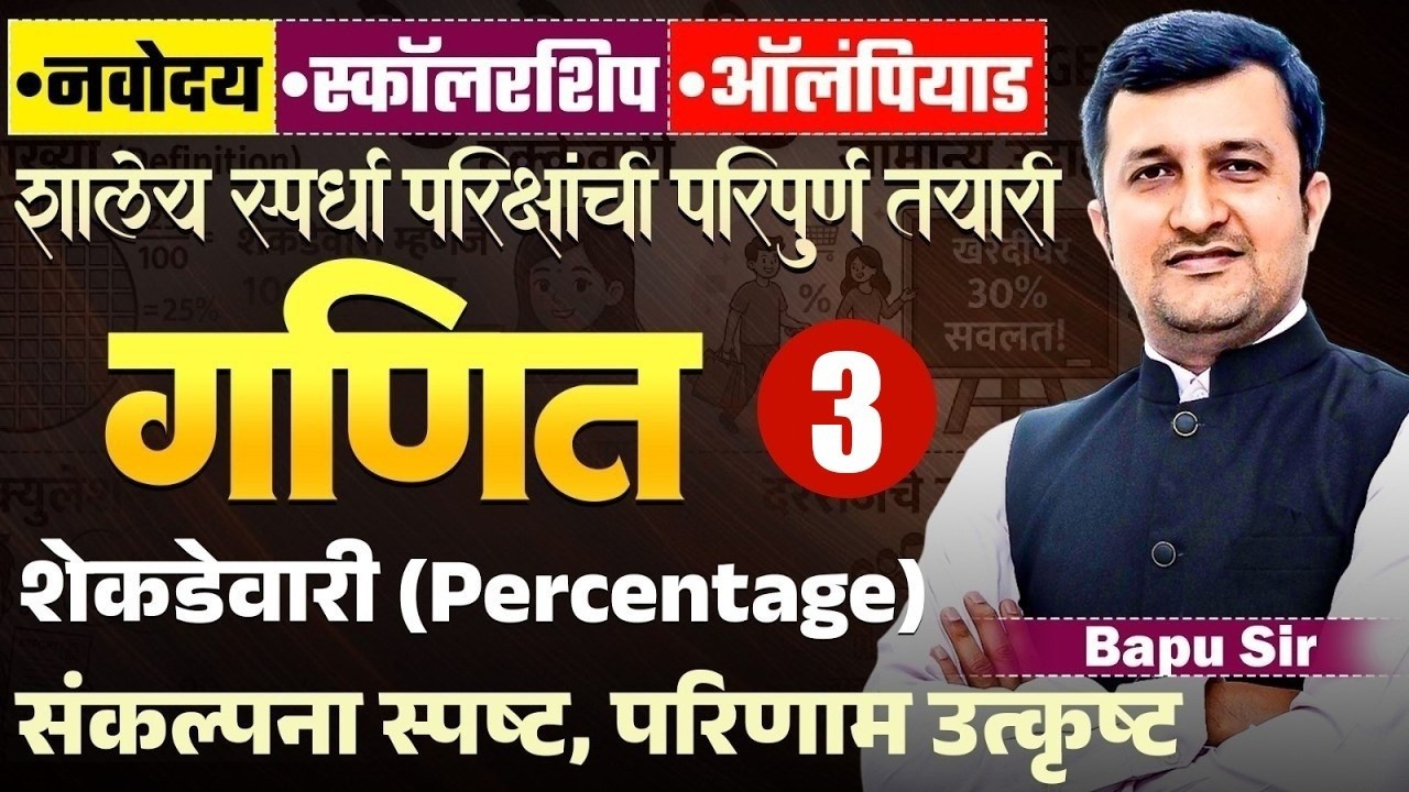 Navoday | Scholarship | Olympiad 2026 | Maths – Percentage (शेकडेवारी) | Tips & Simple Math Tricks