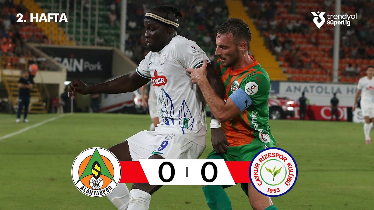 Alanyaspor (0-0) Çaykur Rizespor - Highlights/Özet | Trendyol Süper Lig - 2025/26