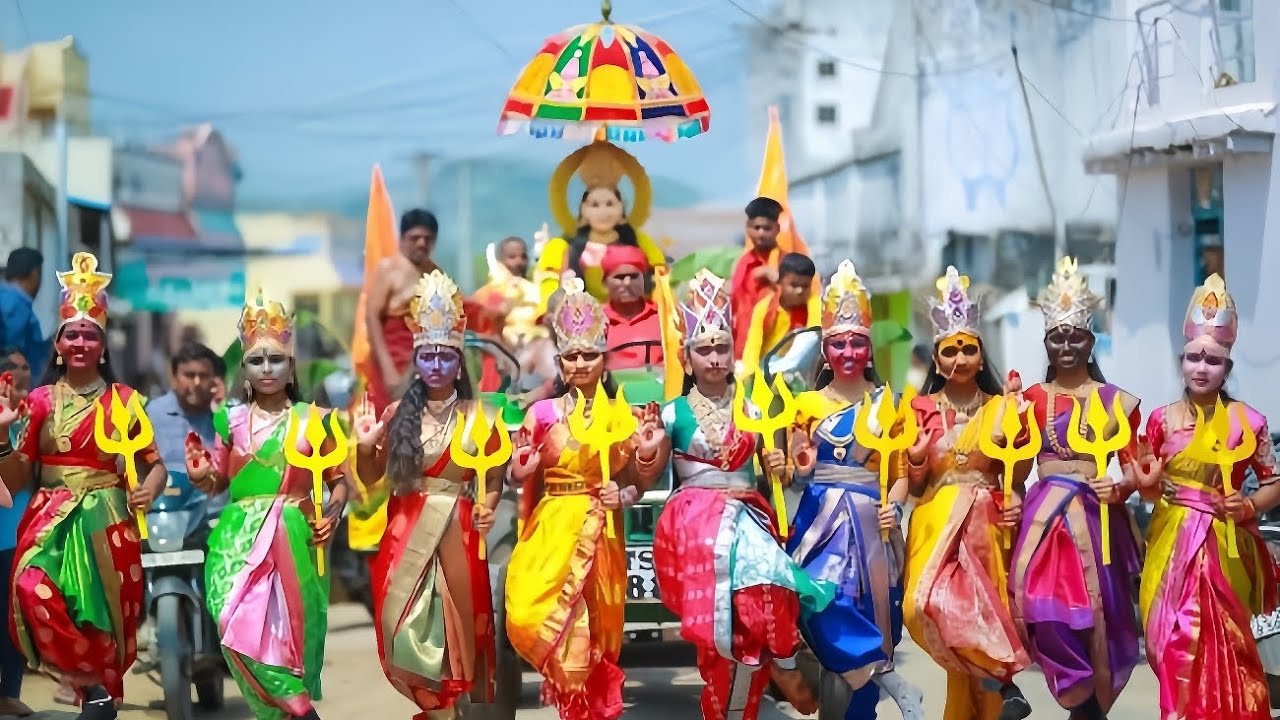 nava Durga mahotsav celebrations 2024 @shrieevaagdevieschoolmallial