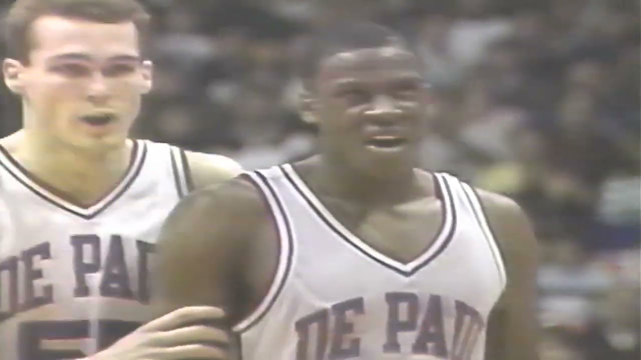 Georgetown Hoyas vs DePaul Blue Demons 1/9/1988 - CBS College Basketball (Final 9 minutes of game)