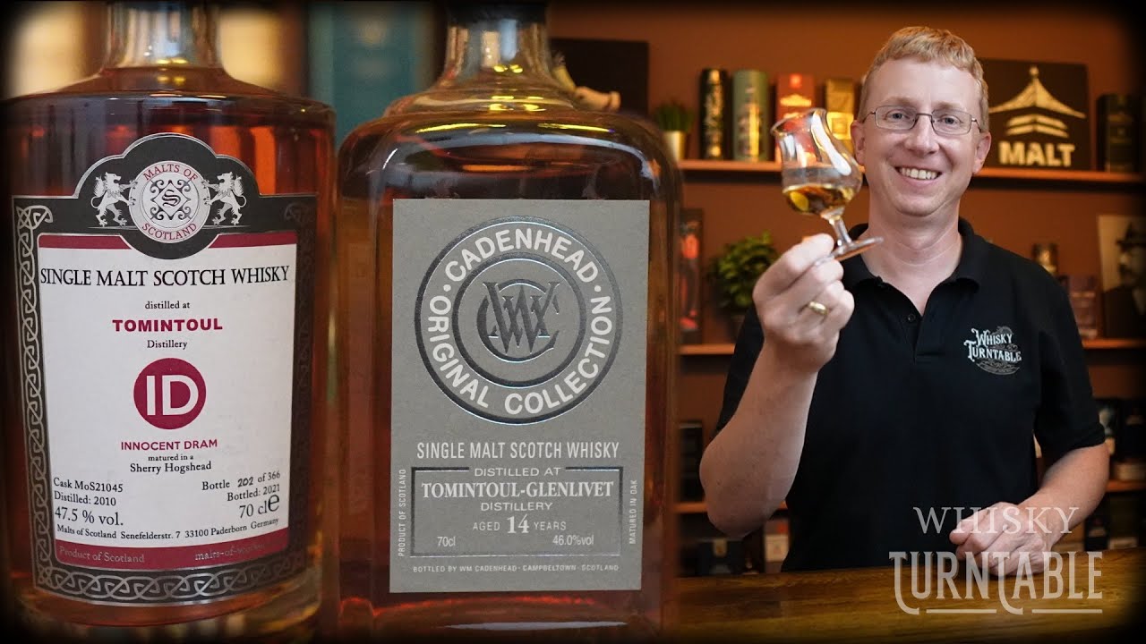 2x Tomintoul - Cadenhead 14 Jahre 46 % vs. Malts of Scotland 2010 47,5 % Vol.