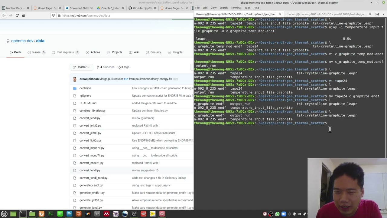 Дневники обучения в 2020 году: OpenMC 34 проверяет сгенерированные h5-файлы на корректность темпе...