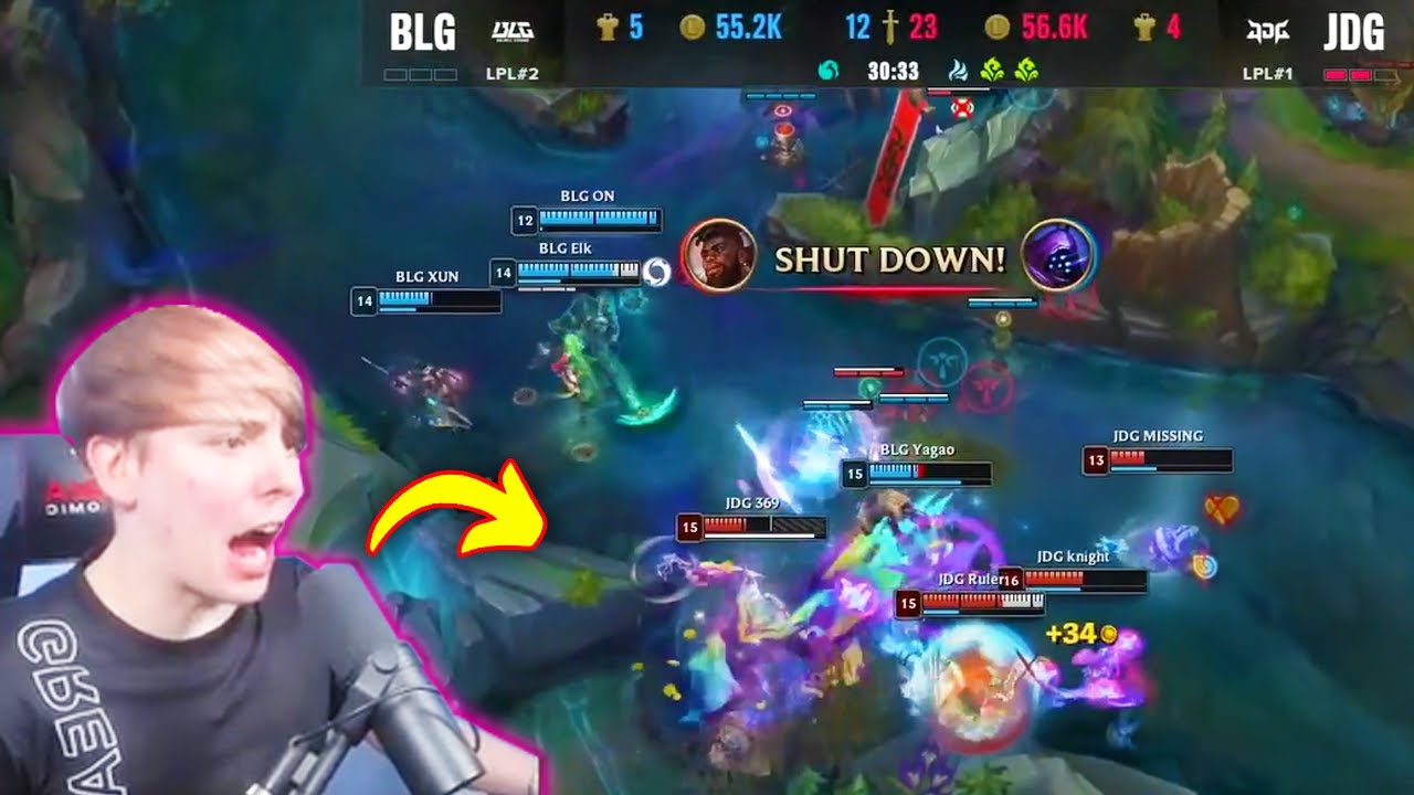 LS Reaction to this JDG VS BLG Mind Blowing Teamfight.