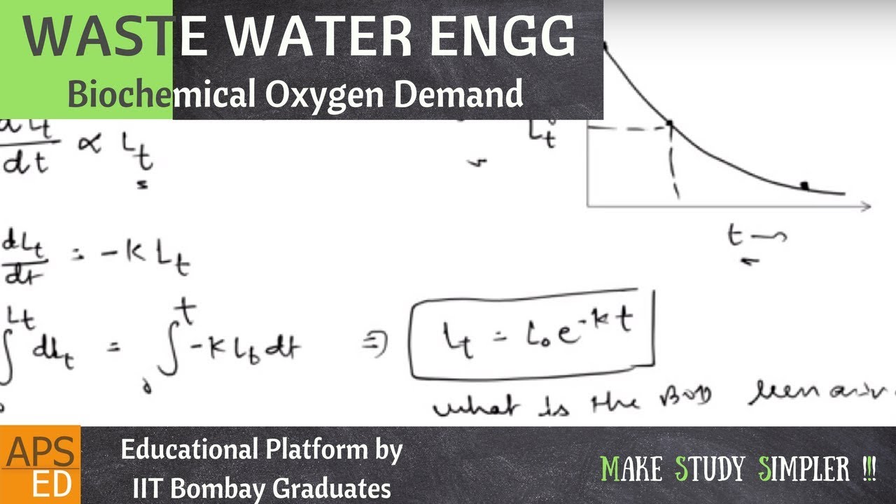 Biochemical Oxygen Demand (BOD) | Waste Water Engineering