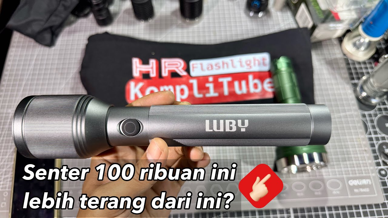 Luby 85W L-AL8006 senter zoom mewah 100 ribuan terang ft. Astrolux FT03s