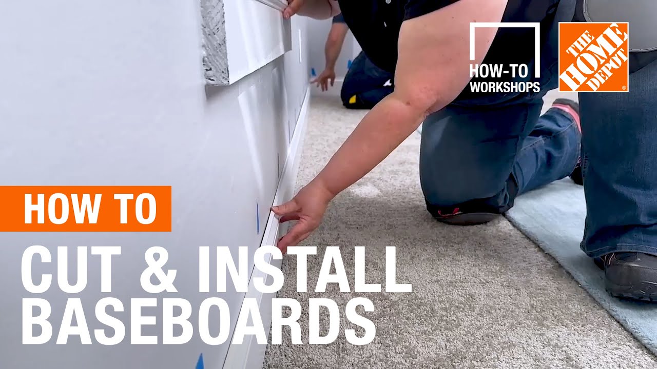 How-To Workshops - How to Cut and Install Baseboards | The Home Depot