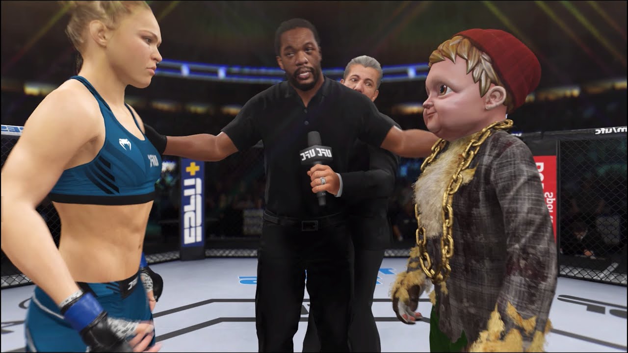 UFC 4 - Ронда Раузи против Олд Хасбуллы - Безумный UFC 👊🤪