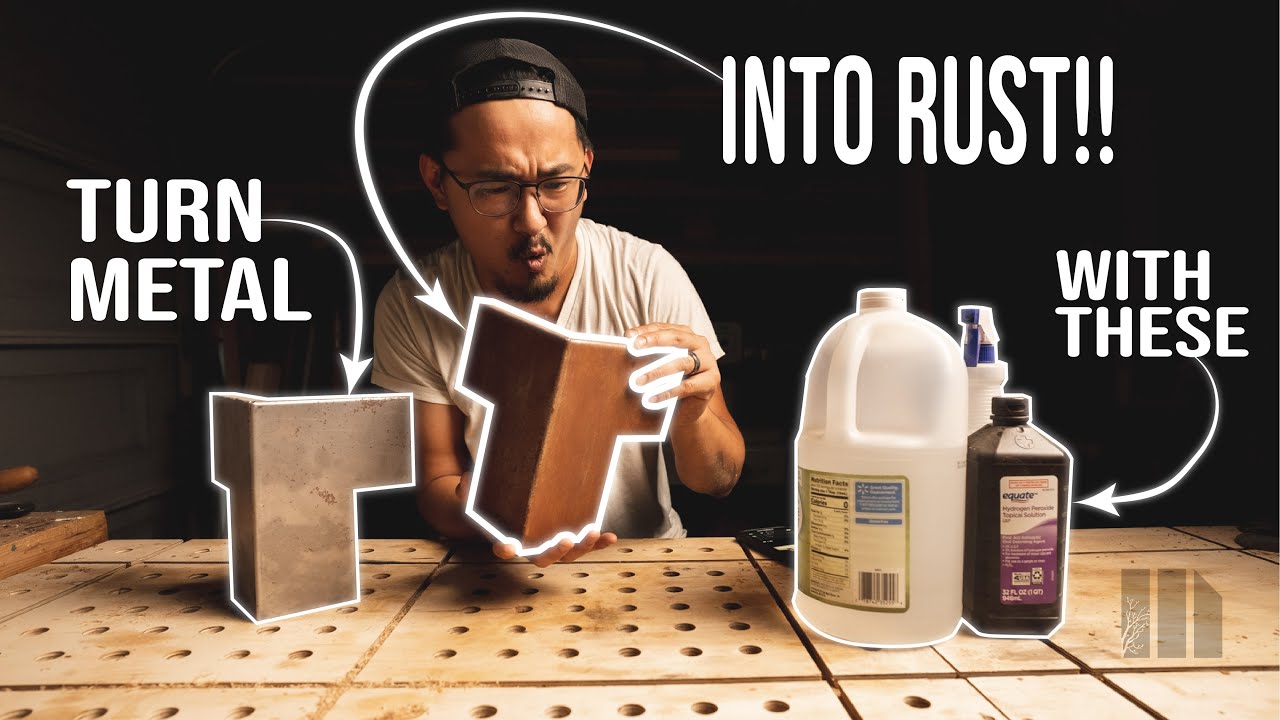 Corten Steel Finish with Household Products! // How To // DIY Projects