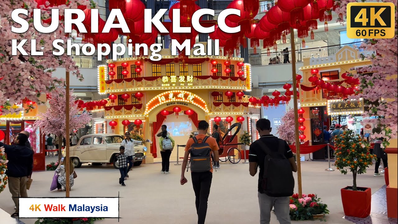 [4K 60fps HDR] SURIA KLCC | Kuala Lumpur Shopping Mall - CNY 2024 | Malaysia Walking Tour