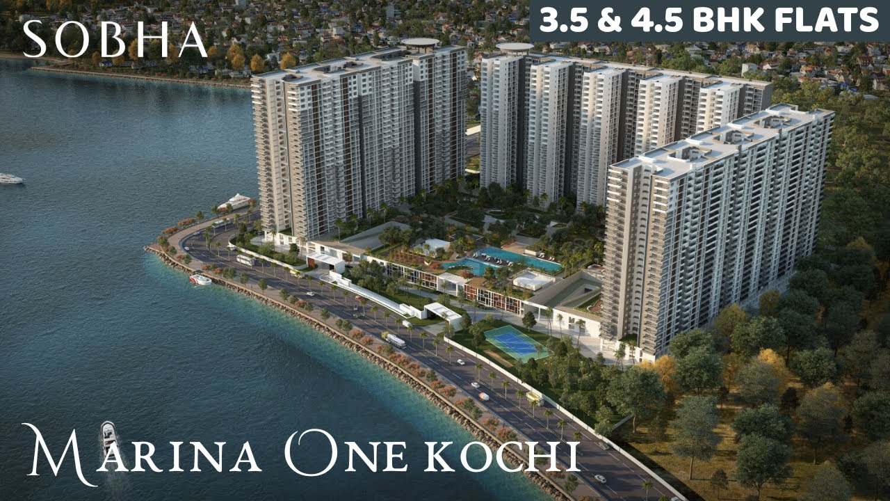 Luxury Apartments, ആഡംബര ഫ്ലാറ്റ് Marina One, Premium luxury Flats at Marine Drive Cochin (Kochi)