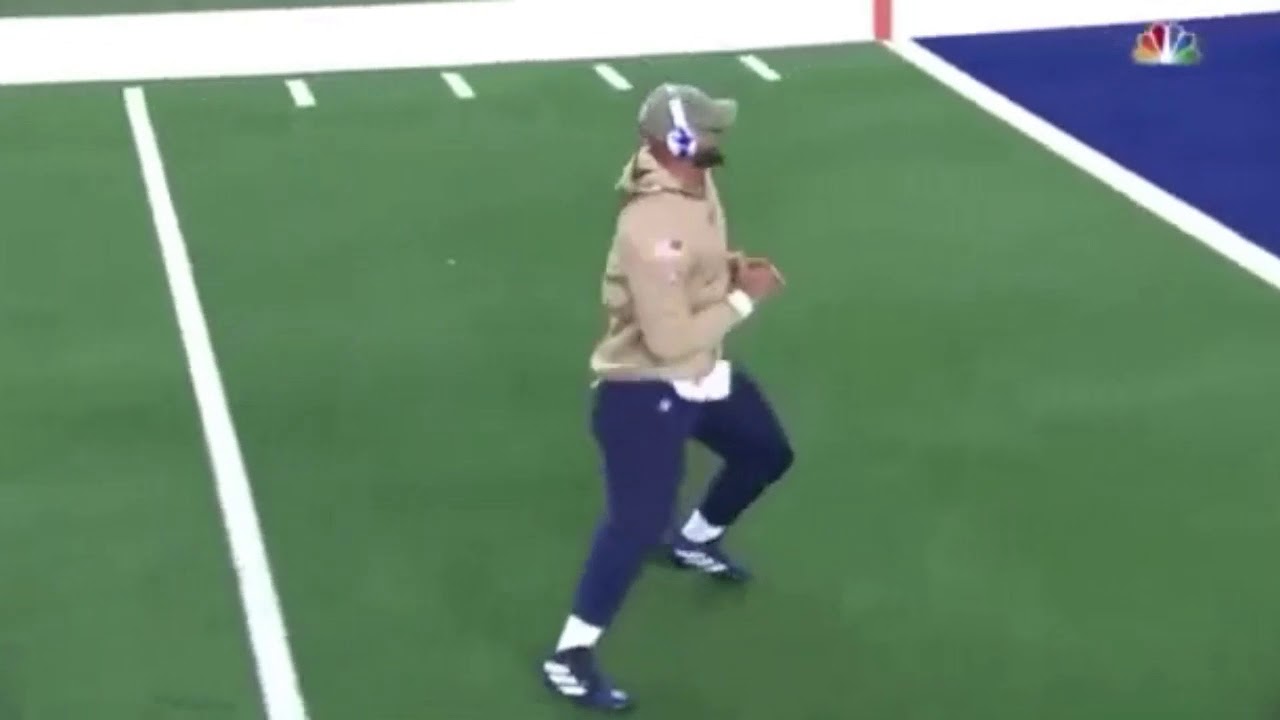 Dak pregame warm up to 