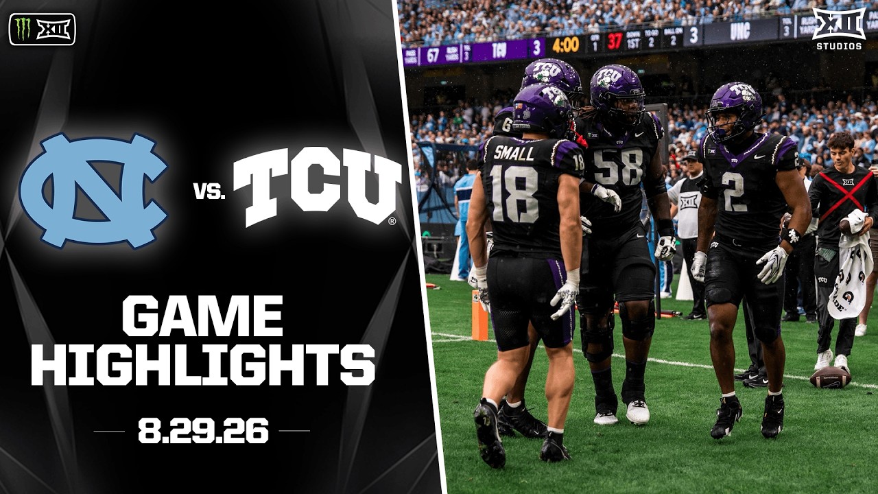 UNC vs. TCU Highlights | 2026 Monster Energy Big 12 Football