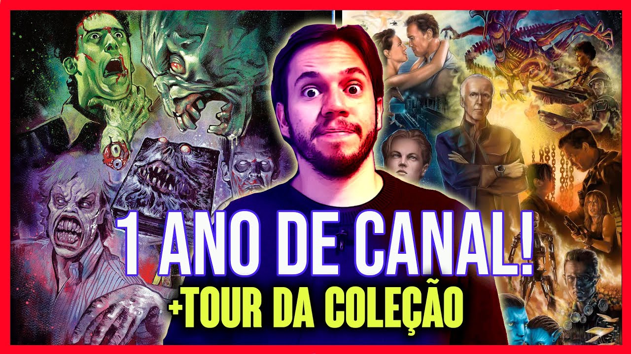 Celebrando 1 ANO DO CANAL! + Tour da COLEÇÃO DE BLU-RAYS