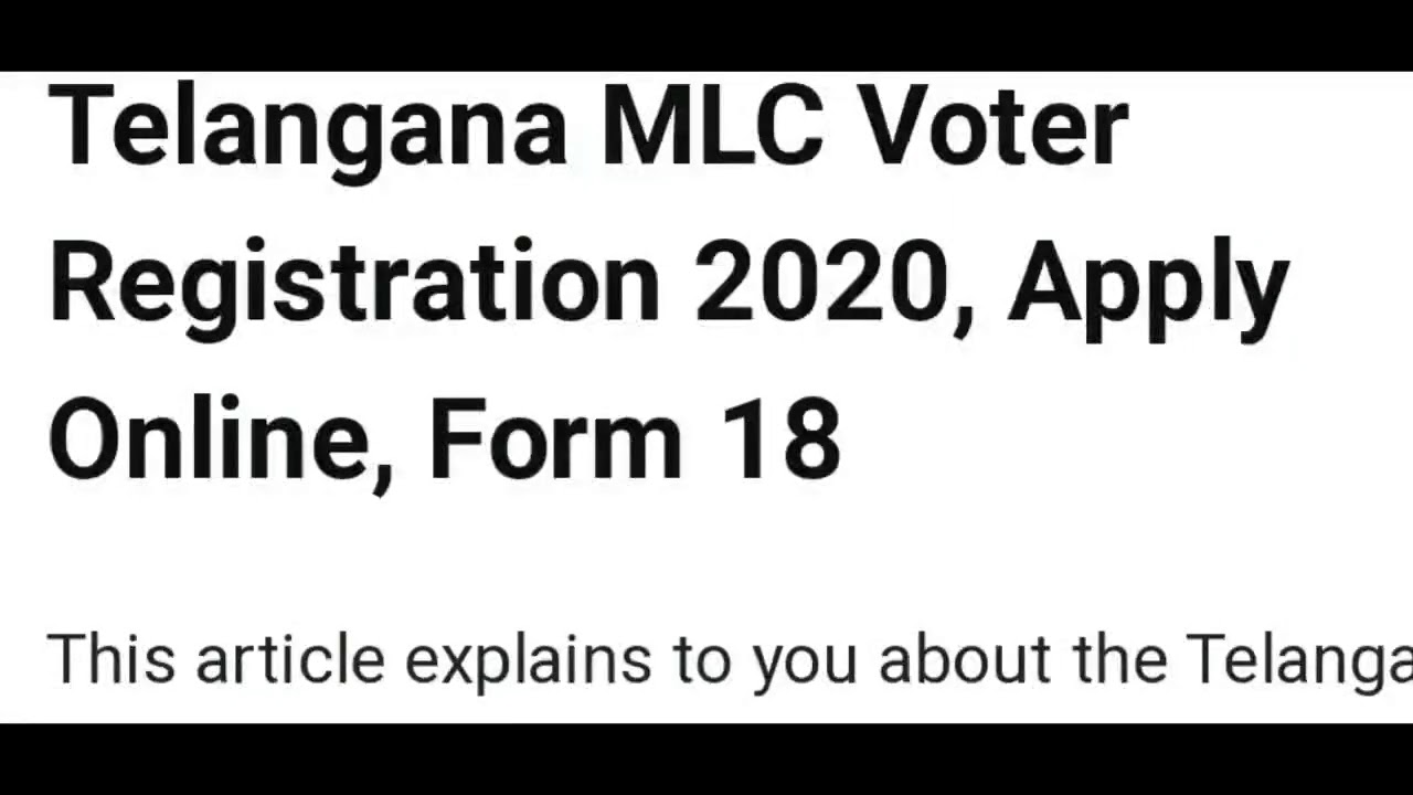 TELANGANA MLC VOTER REGISTRATION 2020, APPLY ONLINE FORM - 18