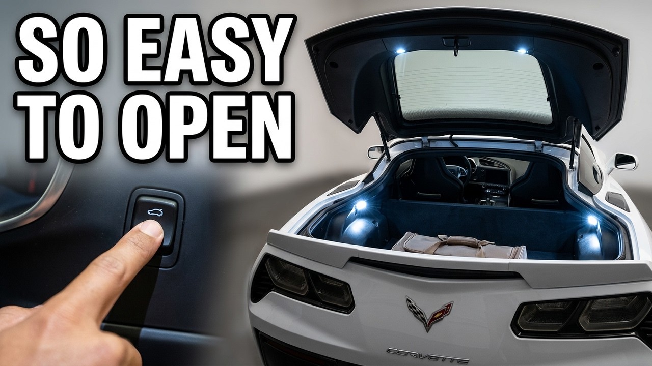 Chevrolet Corvette - How to Open Trunk￼