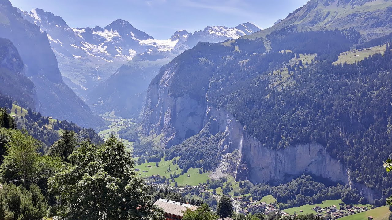 Views above Wengen, Switzerland - August 2019