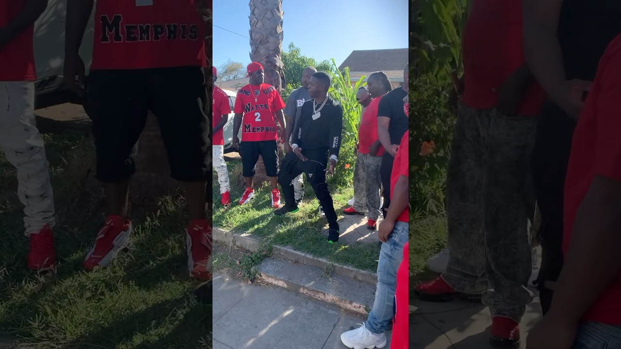 Black Youngsta In Watts LA Music video shoot with Gt Films #watts