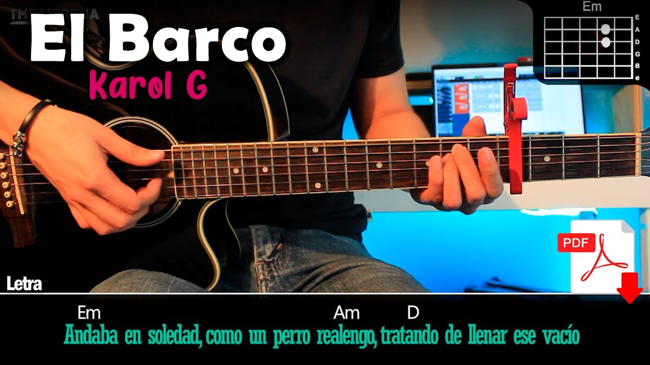 El Barco - Karol G Tutorial De Guitarra | PDF Gratis