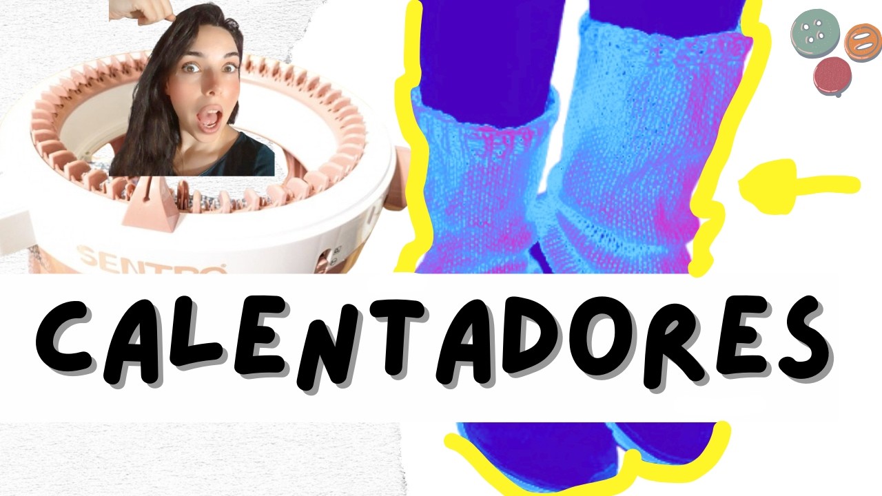¡Crea tus Propios Calentadores en Minutos con la Máquina de Tejer Sentro! #knittingmachine #diy