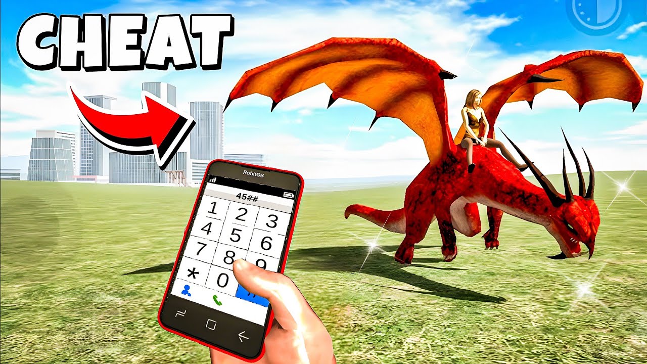 OMG! Dragon Flying Cheat Code in Indian Bike Driving 3D