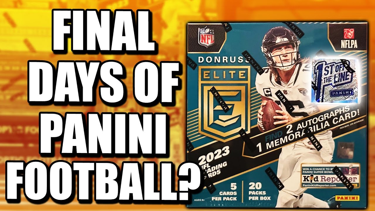 FINAL PANINI FOOTBALL SET?! 🤔 | 2023 Panini Donruss Elite NFL FOTL Review