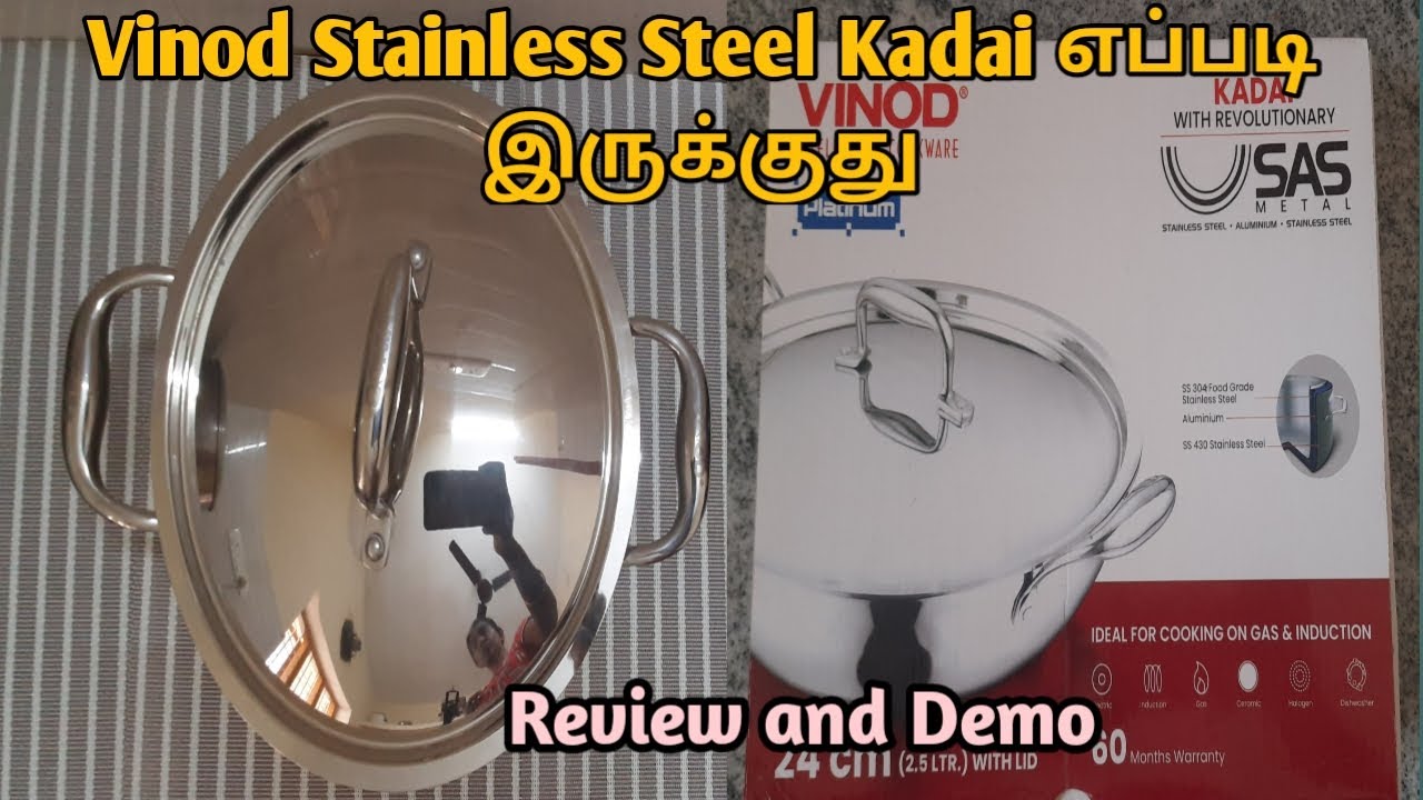 Vinod Stainless Steel Kadai Review and Demo