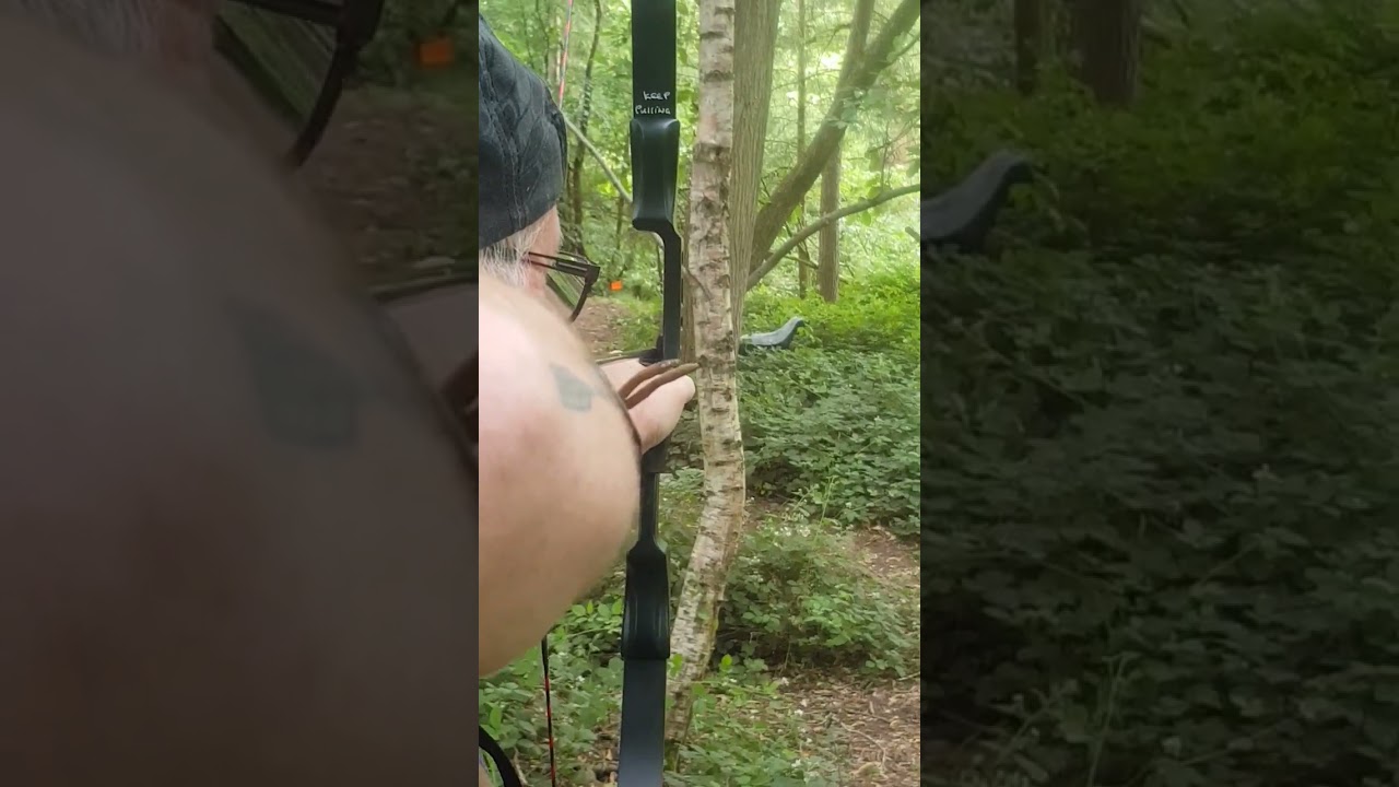 3d Honey Badger Target - Traditional Barebow Rig.