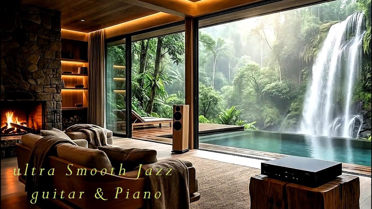 Smooth Jazz Guitar & Piano Instrumental Calm Focus Music 🎹  for Study & Work