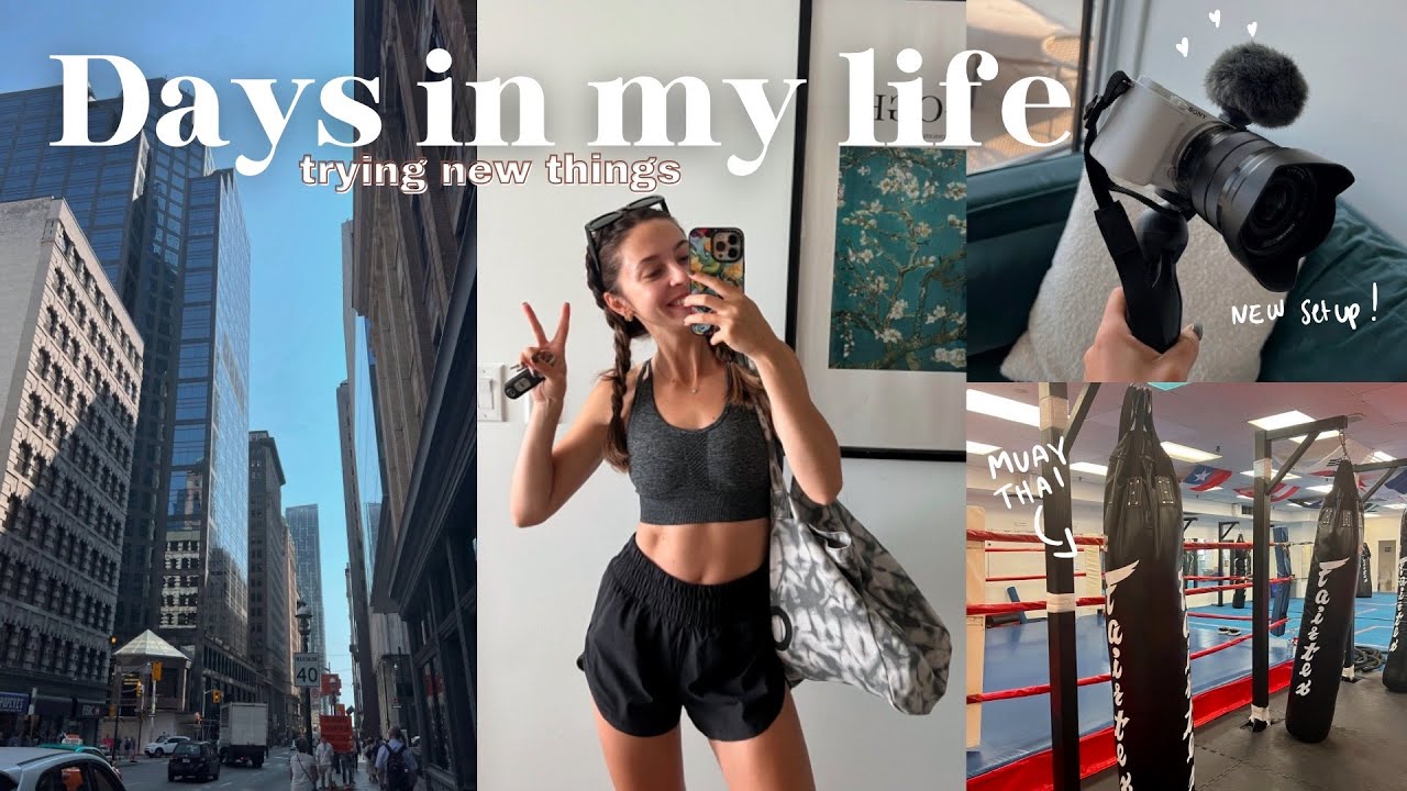 VLOG: Productive Days, Trying Kick Boxing, New Camera Set-up