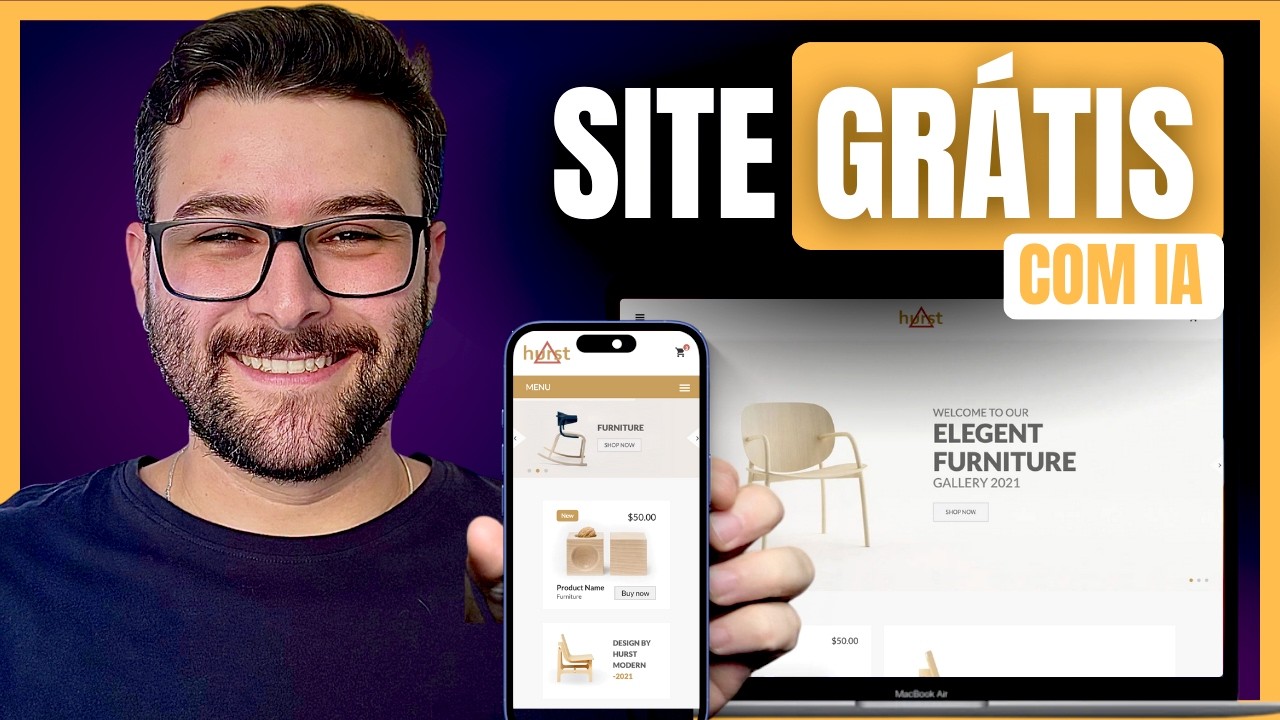 Como CRIAR um Site GRÁTIS com IA | Sem Código