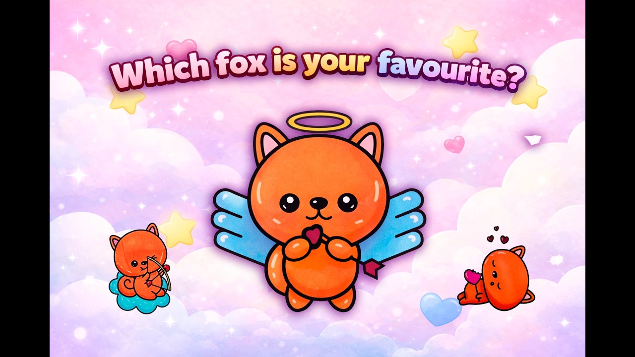6 Cute Fox Coloring Transformations 🦊✨ | Kawaii Coloring Compilation
