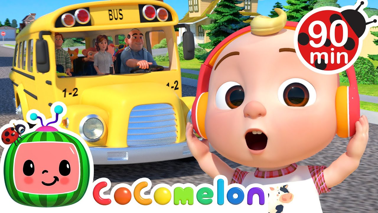 Wheels on the Bus Go Round! 🚌 + More Wheels On The Bus Songs 🎵 | CoComelon Nursery Rhymes for Kids