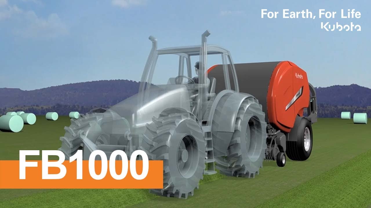 FB1000-Non-Stop baling and wrapping - See how it works! | #Kubota 2022